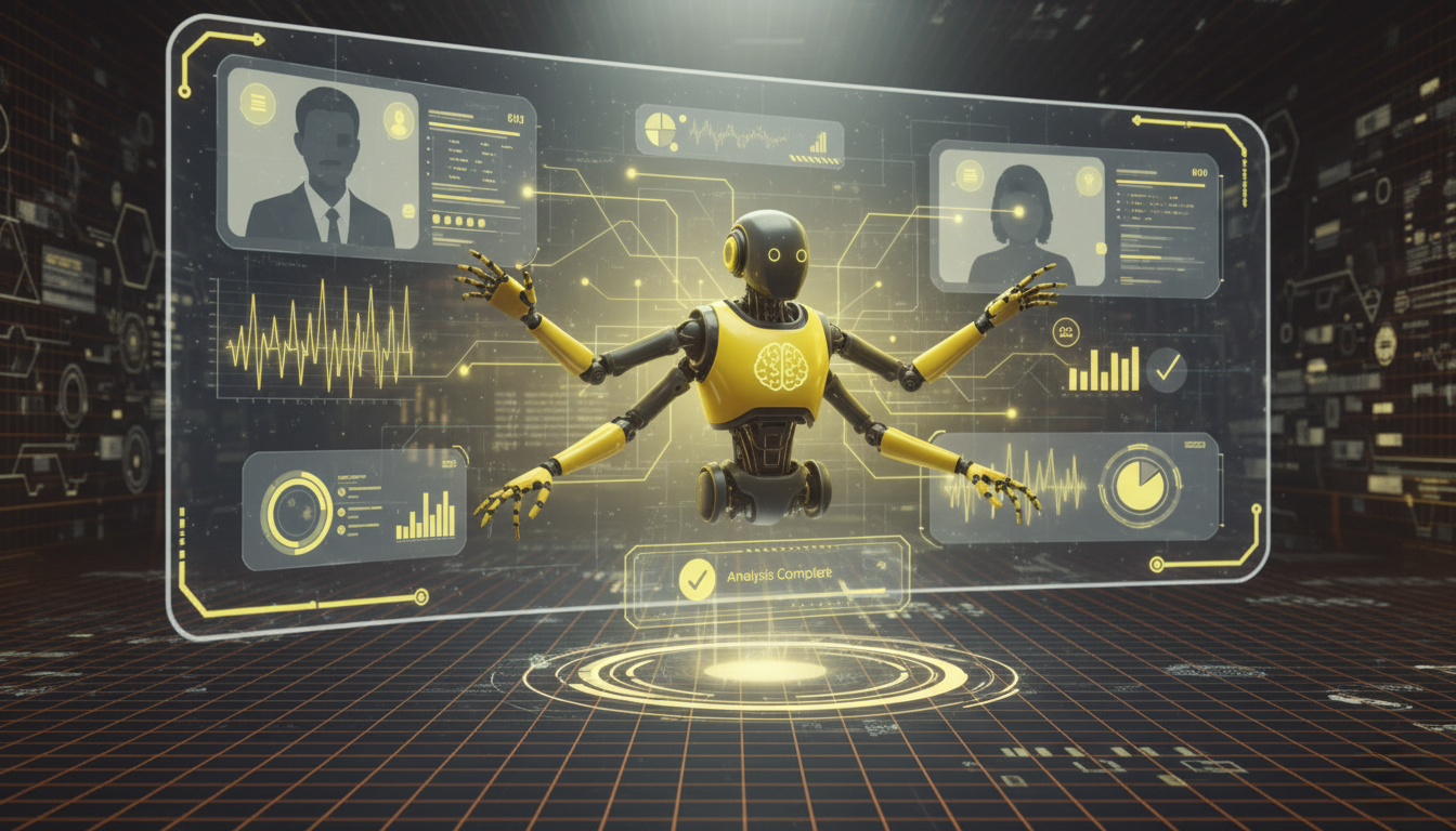 Agent IA au service du recrutement en combinant entretiens vidéo et analyse assistée par l'IA .